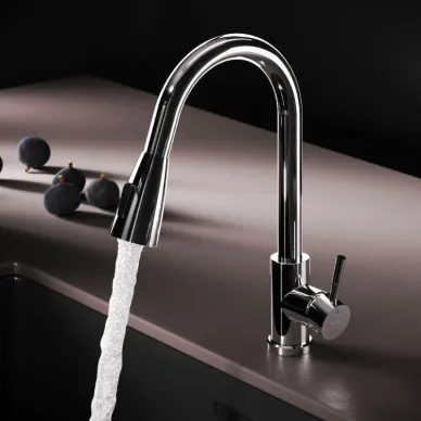 Смеситель для кухни AM.PM X-Joy S F85B07500 с выдвижным изливом, хром 5