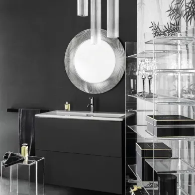Laufen Kartell Зеркало круглое d=78см, настенное, без подсветки, цвет: серебряный 3.8633.1.086.000.1 7