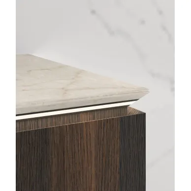 Тумба для ванной Vincea Luxe VMC-4LX140WN 139x52 см, подвесная, натуральный орех 9