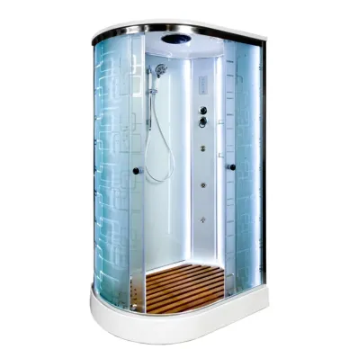 Душевая кабина DTO EM EM1511RLED+GM 110x80x220 см, правая, с гидромассажем, электрикой и LED подсветкой 1