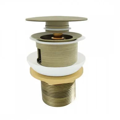 Сливной набор для раковины Teymi Solli T140204 с переливом, click-clack, бронза матовая 6