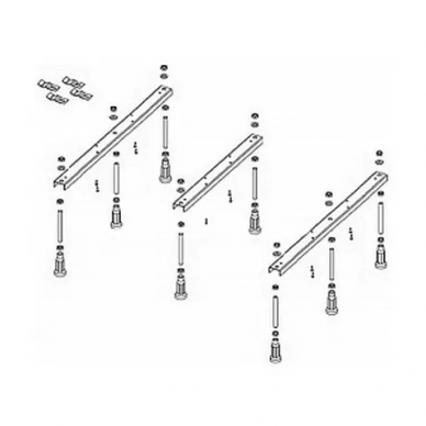 Комплект ножек Riho Basel 406/416/432 (POOTSET64) (8 ножек) 0