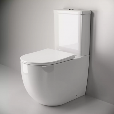 Унитаз напольный Ceramicanova Mia (CN1801-B) безободковый с сидением микролифт 5
