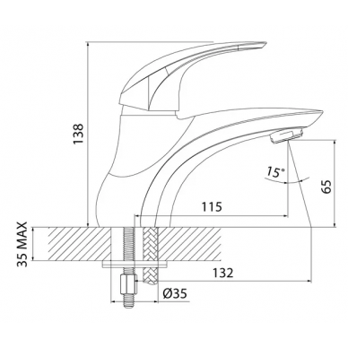 Смеситель для раковины Iddis Leaf (LEASB00i01) 5