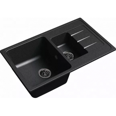 Мойка кухонная Ewigstein Elegant (E- 60KF черный) черный 2