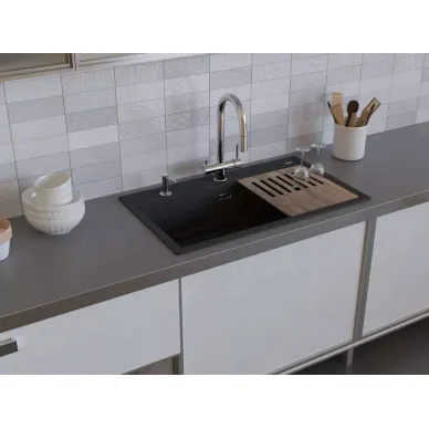 Мойка кухонная Omoikiri Kitagawa 86-LB-GB (4993794) графит 5