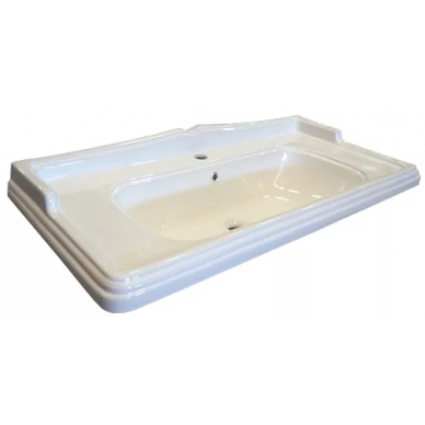 Тумба для ванной Comforty Монако-100 (100x85x46 см), белый глянцевый 5