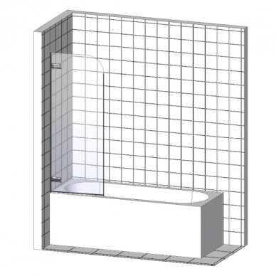 Шторка для ванной Cersanit Easy (P-PN-EASY*70-n)  140x70 см 5