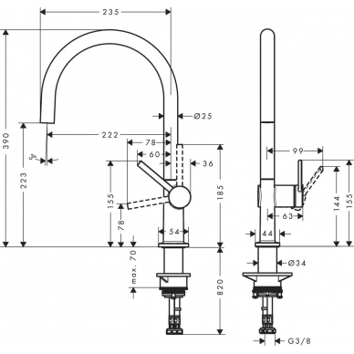 Смеситель для кухни Hansgrohe Talis M54 (72804670) матовый черный 1