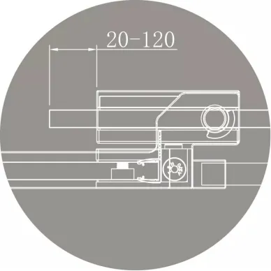Душевой уголок Cezares Slider AH 1 (SLIDER-AH-1-80-100/110-GRIGIO-Cr) 10
