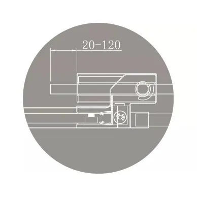 Душевой уголок Cezares Slider (SLIDER-AH-1-80-100/110-BR-Cr) 80x110 см, профиль хром/стекло бронзовое 3