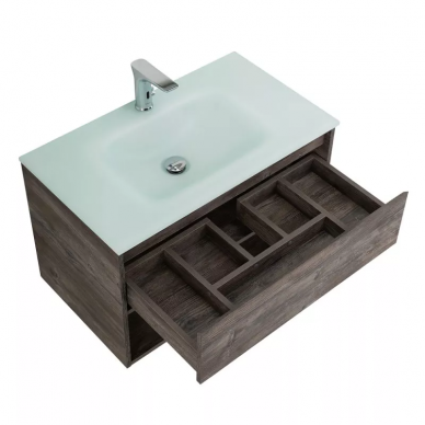 Тумба для ванной Belbagno Kraft (KRAFT-1000-1C-SO-RT) 100 см, Rovere Tabacco 1