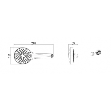 Ручной душ Villeroy & Boch Embrace (TVS1084110261) 1