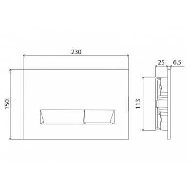 Инсталляция BelBagno BB002-80 в комплекте с унитазом Cezares Cadro, крышкой микролифт, кнопкой смыва (хром матовый) 7