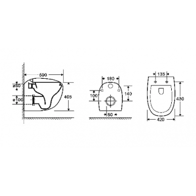 Инсталляция Welt Wasser AMBERG 506 ST + JECKENBACH 004 GL-WT + AMBERG RD-BL в комплекте с унитазом, безободковый, с сидением микролифт 6