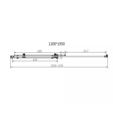 Душевой уголок Vincea Como-N (VSR-4CN9013CLB) 130х90х195 см, профиль черный/стекло прозрачное 5