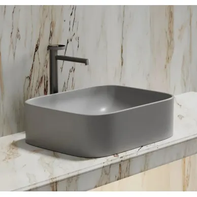 Раковина накладная Ceramicanova Element (CN6052MSG) (50.5 см) серая матовая 7