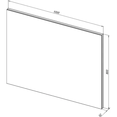 Зеркало Aquanet Гласс 274134 100 см с Led подсветкой 5
