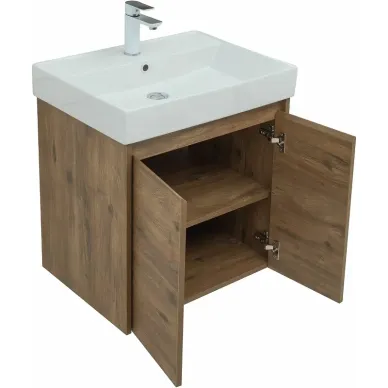 Тумба для ванной Aquanet Nova Lite 298849 60 см, дуб рустикальный 5