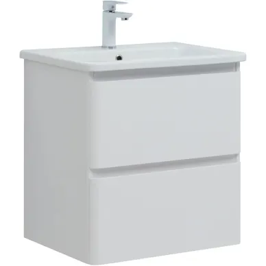 Тумба для ванной Aquanet Эмбер 330465 60 см, белая матовая 0