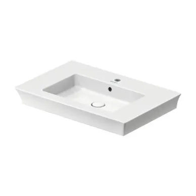 Duravit White Tulip Раковина накладная 75х49см, с переливом, без отв., цвет: белый 2363750060 7