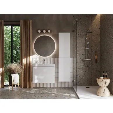 Тумба для ванной Roca Ona A857630509 80 см, белая матовая 7