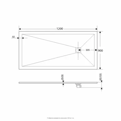 Поддон для душа RGW ST-G 16152912-002 90x120 10