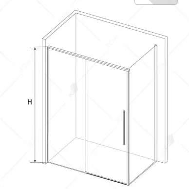 Душевой уголок RGW Stilvoll SV-42B 32324290-014 100x90x195 см, профиль чёрный/стекло прозрачное 6
