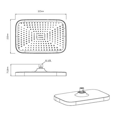 Душевая система Vincea VSFW-4311RBG скрытого монтажа, со смесителем, золото 8