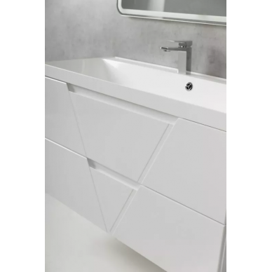 Тумба для ванной Belbagno Vittoria 90 (Bianco Lucido) 5