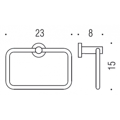 Полотенцедержатель Colombo Plus (W4931.BM) кольцо, белый матовый 1