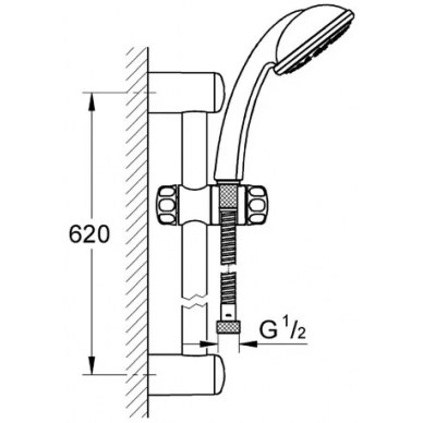 Душевой гарнитур Grohe Tempesta Duo (28591000) 1