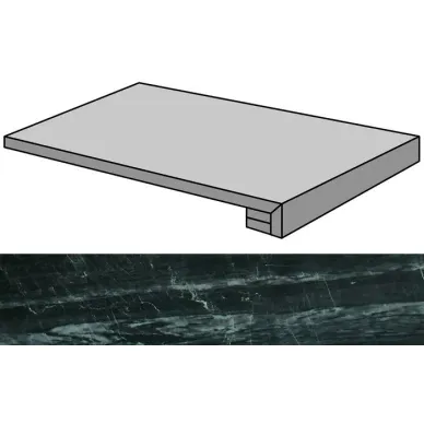 Nanoessence Black Lappato Gradone Rec-45 44.63x89.46 0