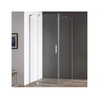 Душевой уголок Cezares Slider (SLIDER-AH-1-80-80/90-BR-Cr) 80x90 см, профиль хром/стекло бронзовое 1