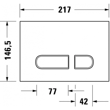 Инсталляция Duravit в комплекте с унитазом D-Neo 2577090000 Rimless, микролифт, кнопка хром глянцевый 8