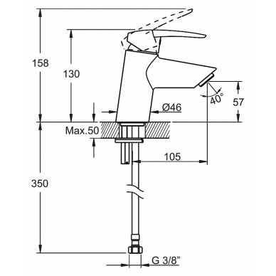 Душевой гарнитур Vitra Axe S (A49152EXP) с двумя смесителями (хром) 3