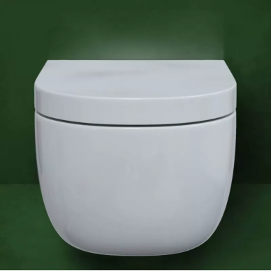 Чаша подвесного унитаза Berges EGO XL (082124) безободковый, с микролифтом, белый глянцевый 5