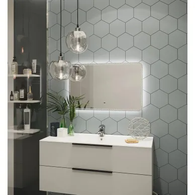 Зеркало Art&Max Messina AM-Mes-800-600-DS-F 80x60 см с LED подсветкой 5