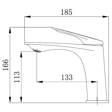 Смеситель для раковины Azario Lursy AZ-K1049 хром 1