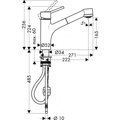 Смеситель для кухни Hansgrohe Talis S (32841000) 1
