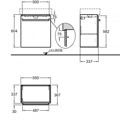 Тумба для ванной GEBERIT Renova Nr.1 Comprimo New (862060000) (60 см) 7