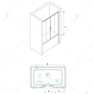 Шторка для ванной RGW Screens SC-61 (150 см) (матовый) 1