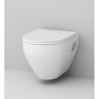 Чаша подвесного унитаза Am.Pm Spirit V2.0 FlashClean (C701700SC) безободковый, с микролифтом 5
