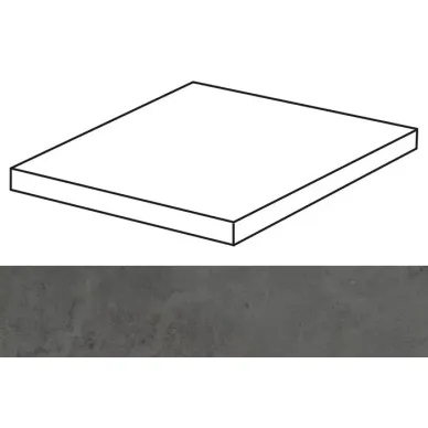 Evolution Anthracite Striato Peldano Solid Ang 59.55x59.55 0