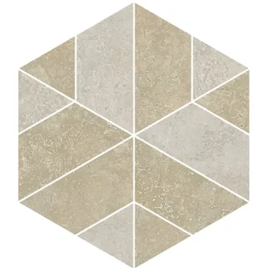 Sybarum 7.0 Beige Silk Mosaico Hexagonal 45.05x25.84 0