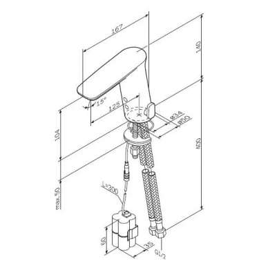 Смеситель для раковины AM.PM Inspire V2.0 (F50A02300) сенсорный 6