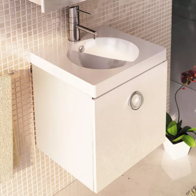 Тумба для ванной Comforty Магнолия-50-2 (49.5x50x46 см), белый глянец 0