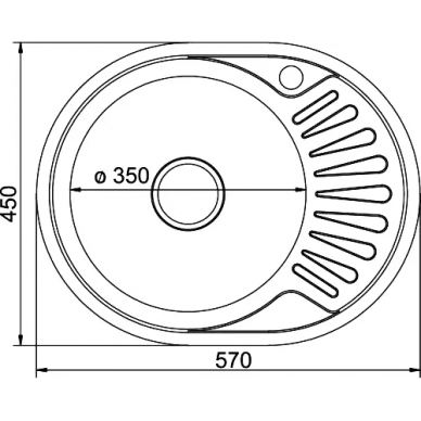 Мойка кухонная Mixline ML (533711) крыло справа 1