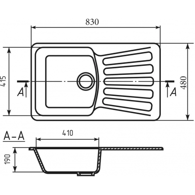 Мойка кухонная Mixline ML-GM20	(525162) терракот 1