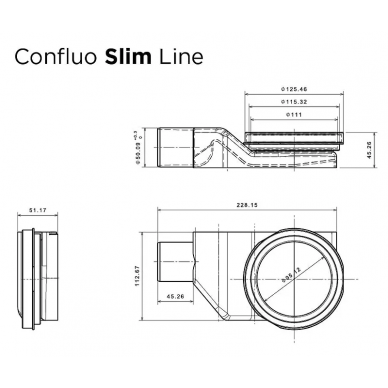 Душевой лоток Pestan Confluo Premium Line (13100029) (95 см) 5